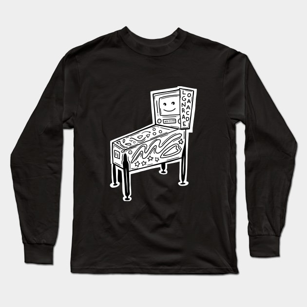 Smiling Pinball by Tavi Veraldi Long Sleeve T-Shirt by Logan Arcade